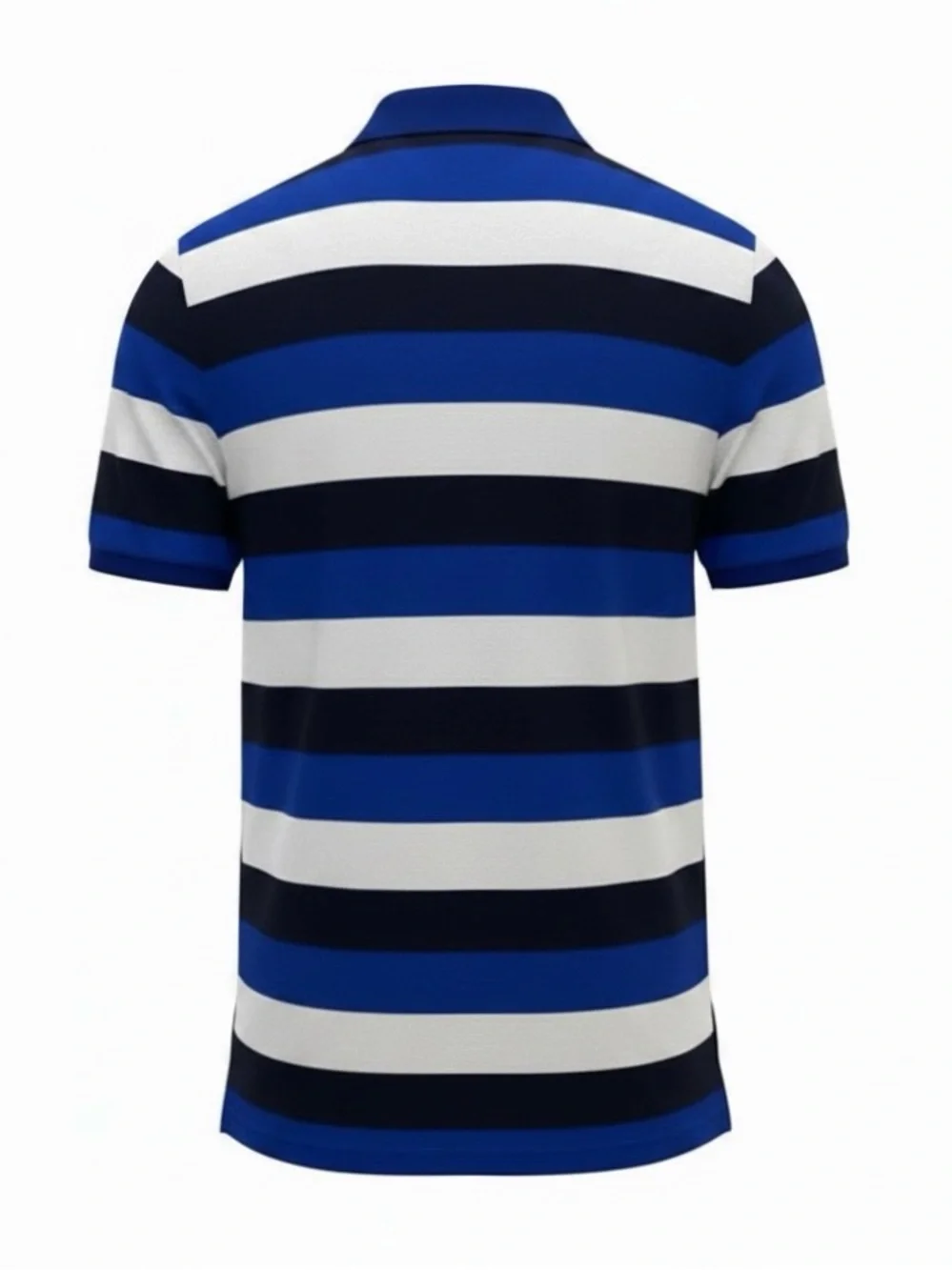 Ralph Lauren Navy and White Stripe Big Pony Short Sleeve Polo Shirt Size Large